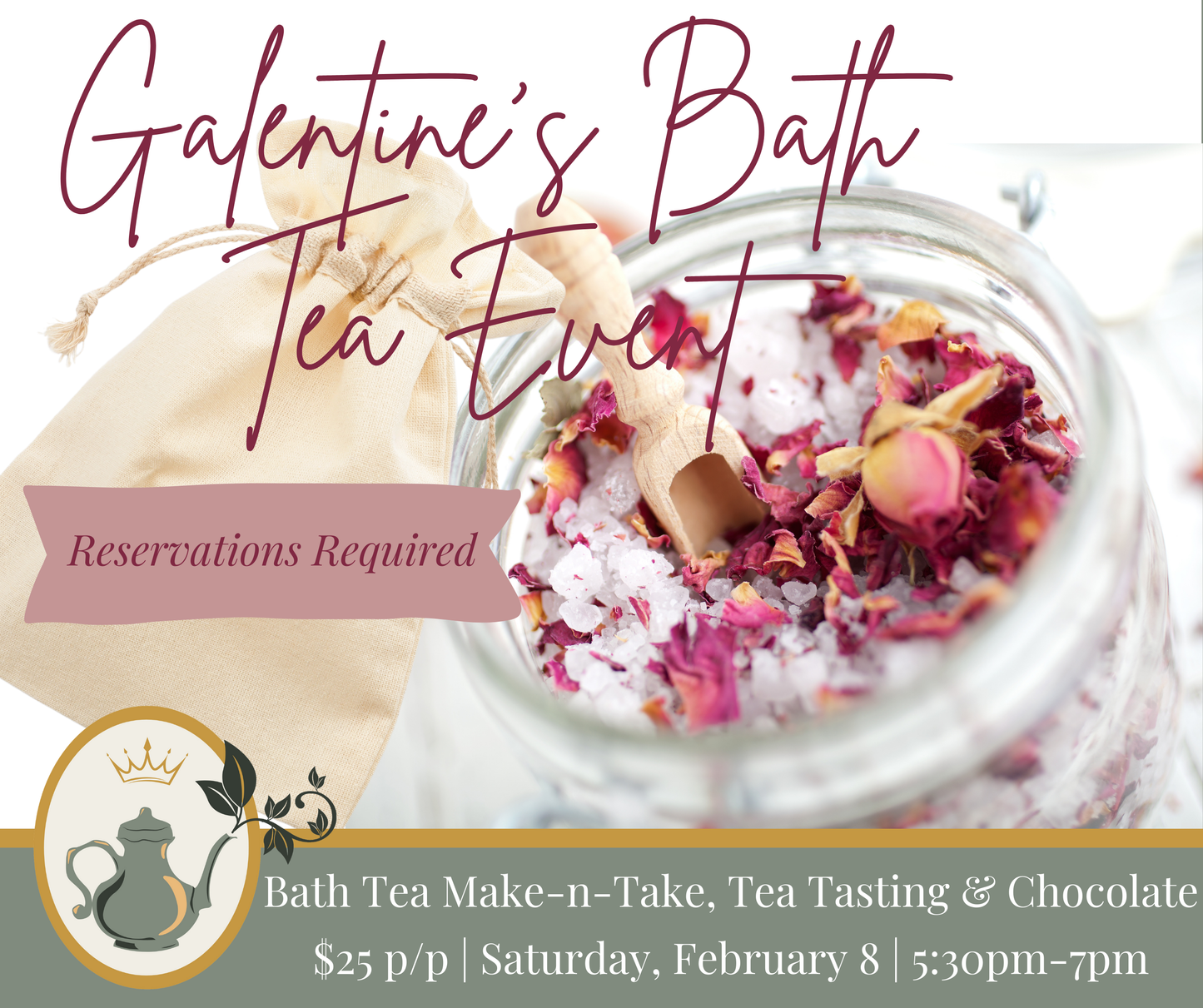 Galentine's Bath Tea Event - February 8, 2025