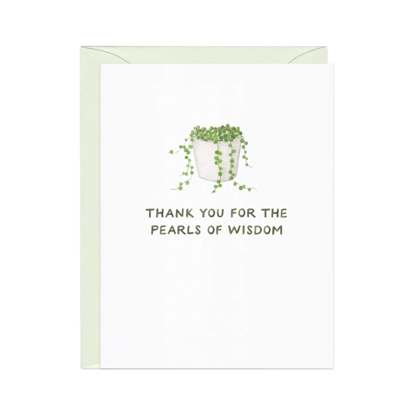 Pearls of Wisdom - Plant Pun greeting card