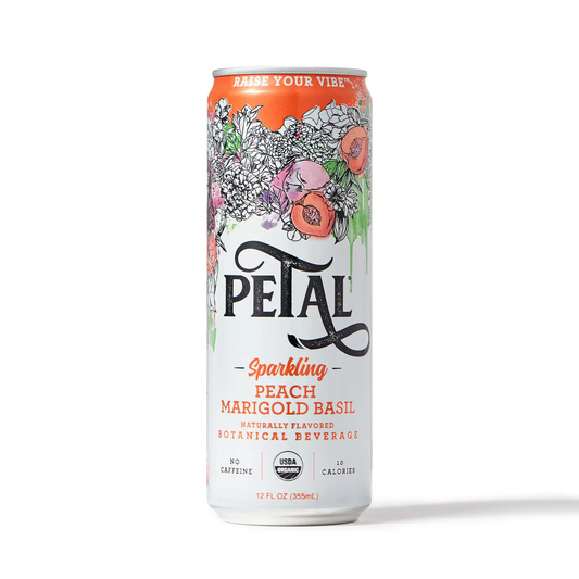 Peach Marigold Basil | Petal Sparkling Beverage