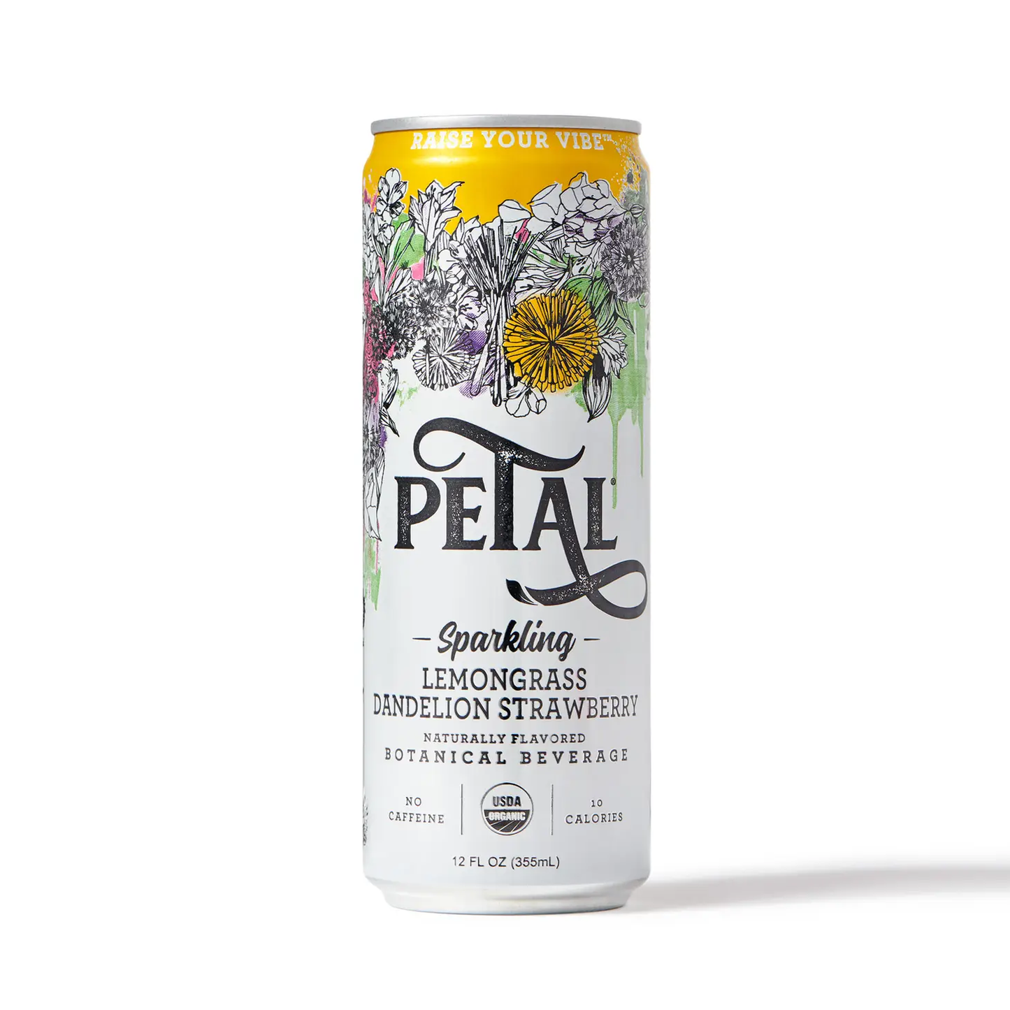 Lemongrass Dandelion Strawberry | Petal Sparkling Beverage